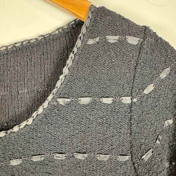 Vintage 1940s Knit Dress Black Boucle Hand Loomed‎ Snyderknit Size Small? - Picture 6 of 12